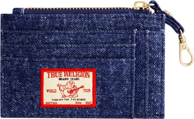 Denim Zip Card Case