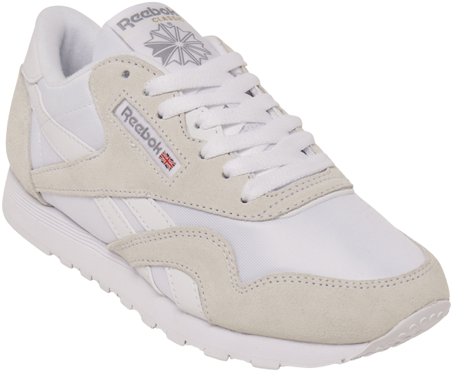 Reebok classic nylon white light grey online