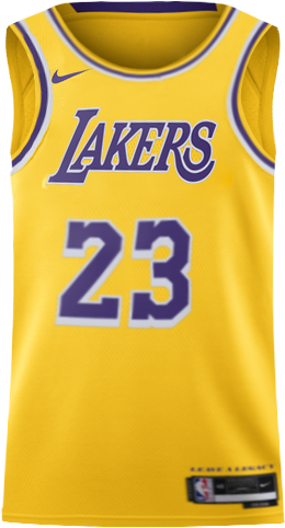 Lakers 23番 ユニフォーム DRI-FIT LAKERS ユニフォーム LeBronJAMES 23 DRI-FIT M Los Angeles