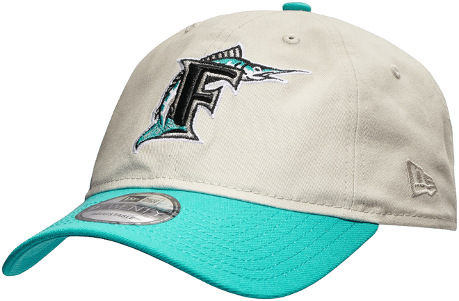 帽子 marilin New Era Marlins 9Twenty Adjustable Stone Cap | Foot Locker