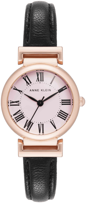 Classic Leather Strap Watch Anne Klein