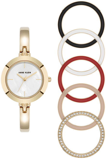 Interchangeable Bezel Watch Set Anne Klein