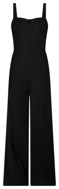 Women's Scuba Crepe Jumpsuit With Strap