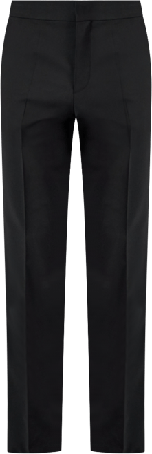 Hugo by  Men Unfinished Hem Modern-Fit Wool Blend Super Flex Stretch Tuxedo Pant