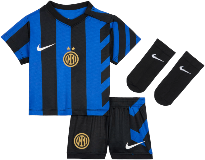 Inter Mailand 2024/25 Stadium Home Dreiteiliges Nike Replika-Fußballtrikot-Set (Babys und Kleinkinder)