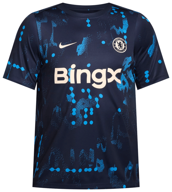 FC Chelsea Academy Pro Nike Dri-FIT Pre-Match Kurzarm-Fußballoberteil (Herren)
