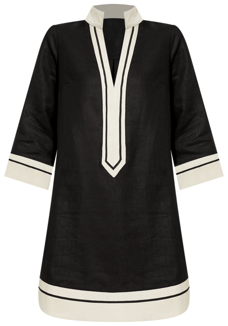 Black and Tan Collins Caftan
