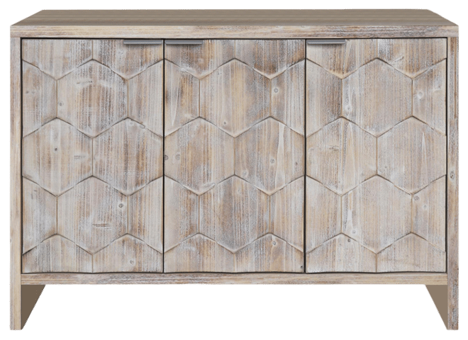 Streamdale 3 Door Wooden Accent Cabinet Sideboard Buffet