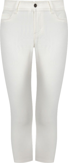 Women's Light Ponte Cotton Blend Capri Leggings