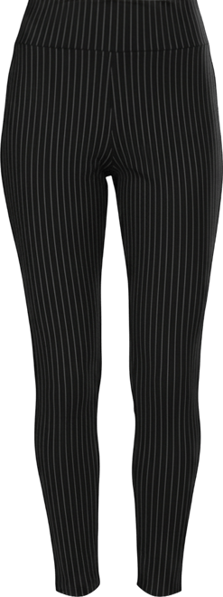 Women's Pinstripe High-Waist Straight Leg Shaping Leggings