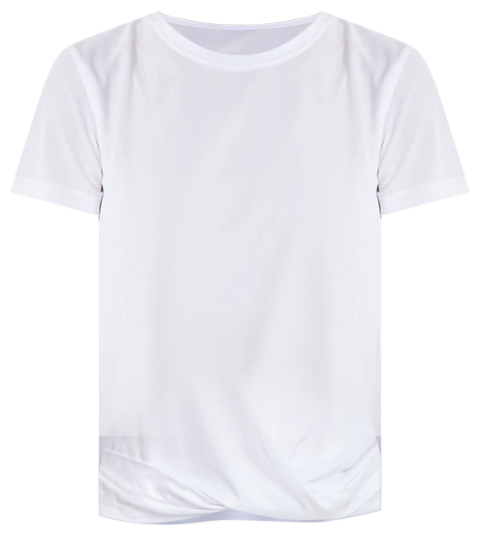 Women's Twist-Front Performance T-Shirt, Created for Macy's