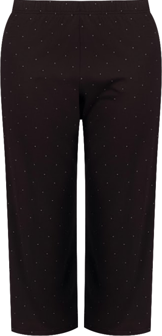 Women's Allover Polka Dot Bamboo Blend Capri Pants