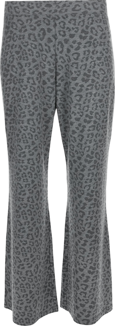 Women's French Terry Cloth Leopard Print Lounge Pants
