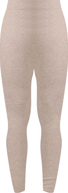 Women's Organic Cotton Seamless Classic Ribbed Leggings