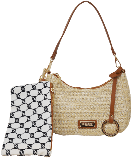 Eva Straw Small Shoulder Bag