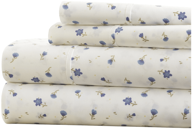 The Farmhouse Chic Premium Ultra Soft Pattern 4-Pc. Sheet Set, Queen