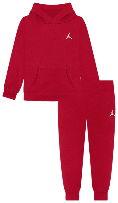 Jordan MJ Brooklyn Fleece Conjunto de 2 piezas de sudadera con gorro para niños talla pequeña