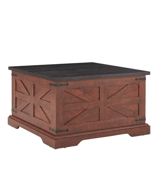 Streamdale Rustic Oak Coffee Table with Hidden Storage