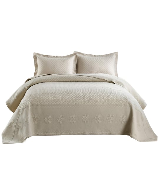 3 Pcs 100% Cotton Oversized Bedspread Quilt Set Tm -King