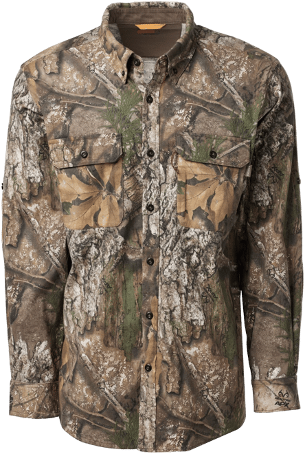 Chemise Magellan Femme – Camouflage Vert Marron – Manches Longues – NEUF