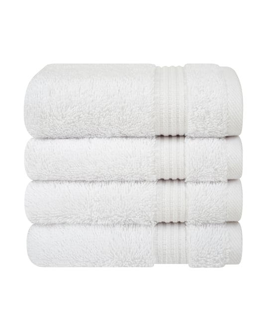 Bekos Premium 100% Turkish Cotton 4-Piece Washcloth Set