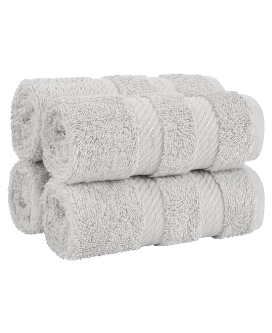 Edison Luxury 100% Turkish Cotton 4-Piece Washcloth Set