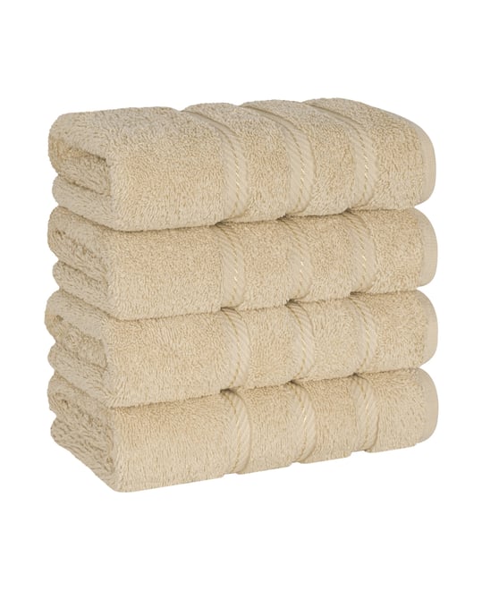 Edison Luxury 100% Turkish Cotton 4-Piece Hand Towel Set