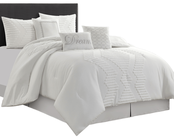 Galatea Tufted Embroidery 7-Pc. Comforter Set, Queen