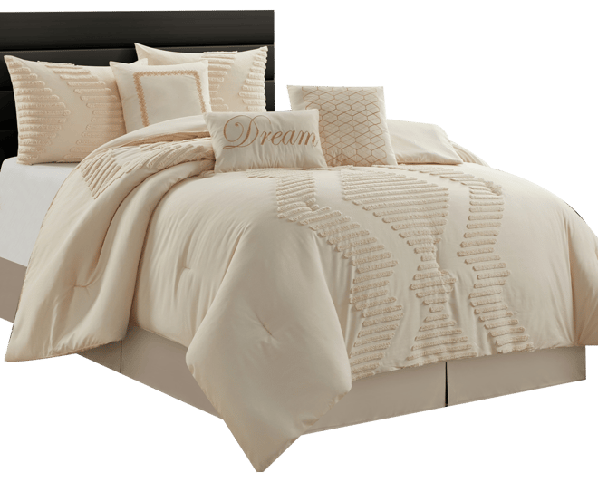 Stratford Park Galatea Tufted Embroidery 7-Pc. Comforter Set, California King