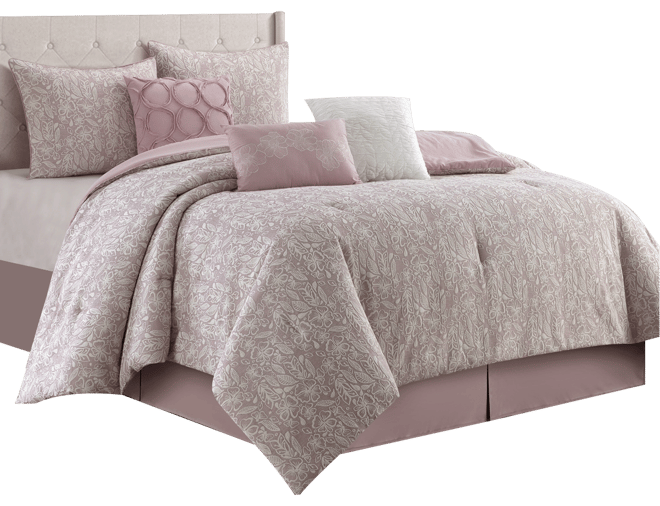 Closeout!  Fraidy Cotton Jacquard 7-Pc. Comforter Set, California King