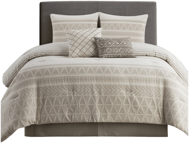 Cleluya Cotton Jacquard 6-Pc. Comforter Set, California King