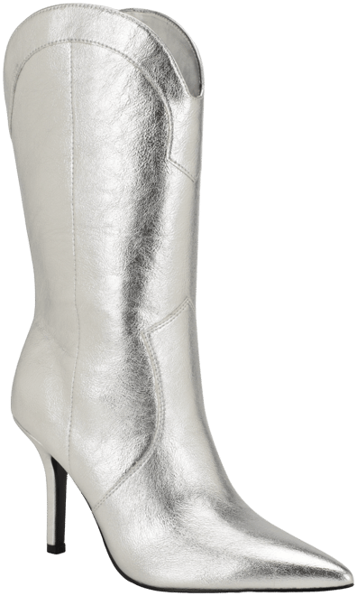 Nine west silver boots online