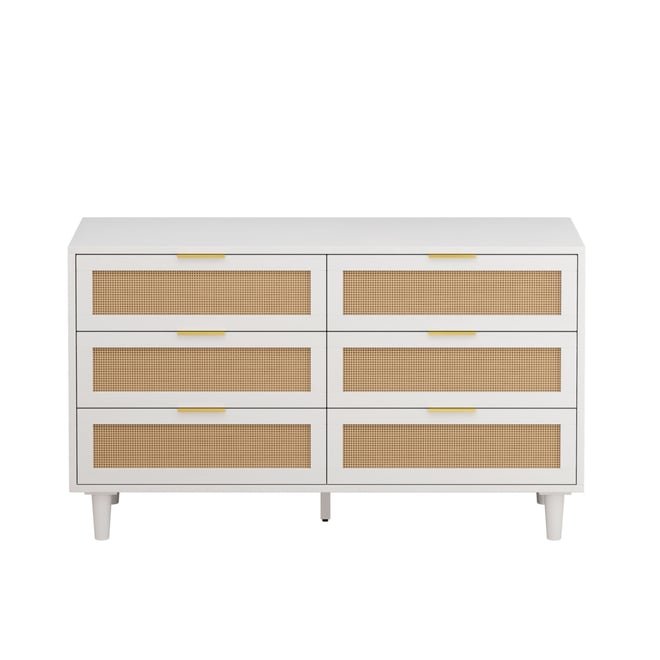 Stylish Rattan Dresser with Ample Storage and Modern Design
