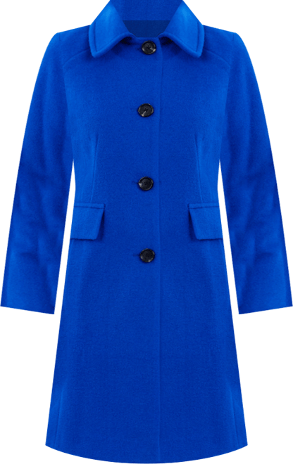 Women's Collared Button-Front Walker Coat
