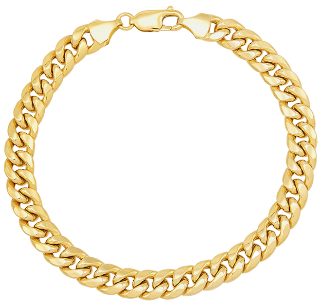 Cuban link bracelet gold 10k hotsell