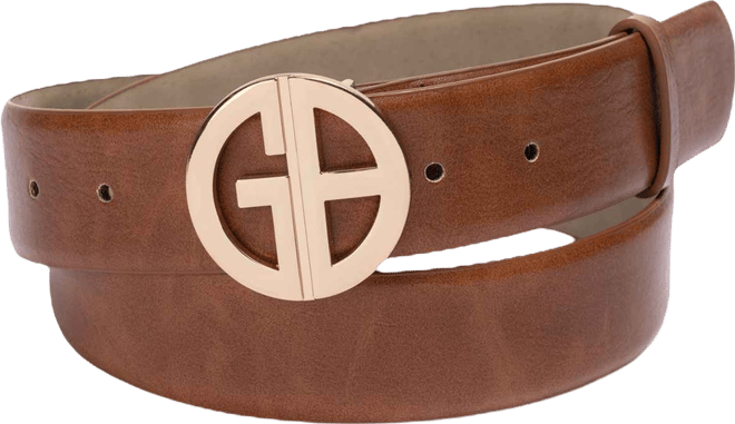 Women's Signature-Buckle Panel Belt