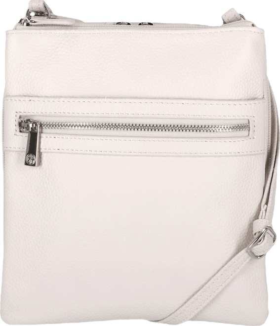Triple-Zip Pebble Leather Dasher Crossbody, Exclusively at Macy's