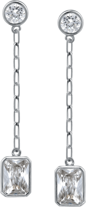 Cubic Zirconia Chain Drop Earrings, Created for Macy's