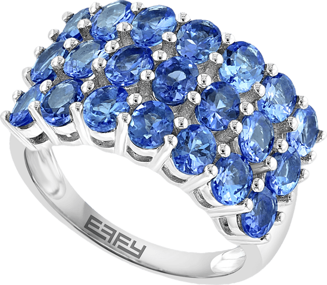 Effy Tanzanite Matrix Cluster Ring (2-5/8 ct. t.w.) in Sterling Silver
