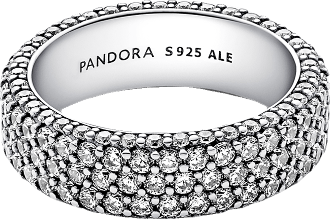 Cubic Zirconia Timeless Pave Triple-Row Ring