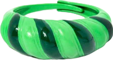 Women's Enamel Croissant Ring