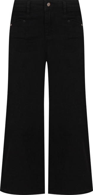 Women's Georgette High Waisted Straight Leg Pants