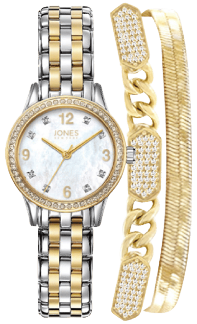 Women's Stainless Steel Bracelet Watch Gift Set 30mm