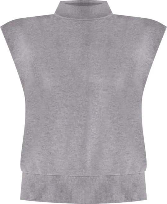 Women's Mock Neck Sleeveless Knit Top