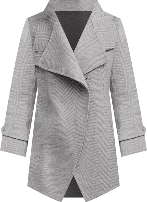 Women's Bad Girl Wool Blend Moto Coat