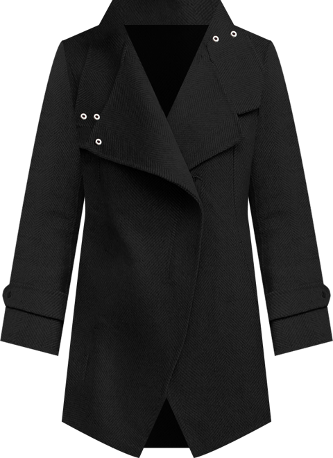 Women's Bad Girl Wool Blend Moto Coat
