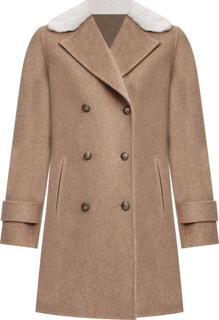Women's Liberty Sherpa Collar Wool Blend Coat