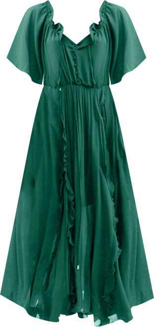 Women's Amour Ruffled Midi Dress