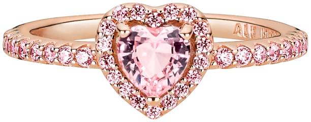 Cubic Zirconia Timeless Sparkling Elevated Heart Ring