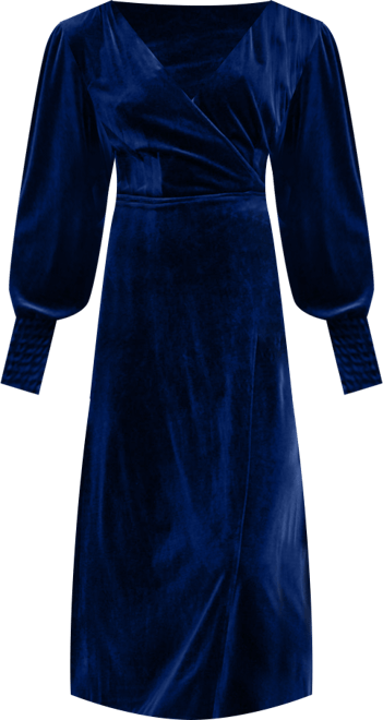 Women's Current Mood Velvet Wrap Dress